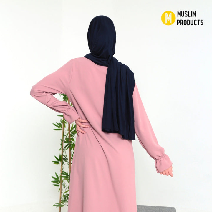Maxi Jersey Sjaal Breed 75×190 DonkerBlauw