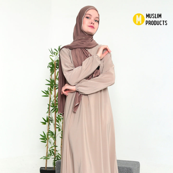 Jersey Sjaal + Lint Taupe