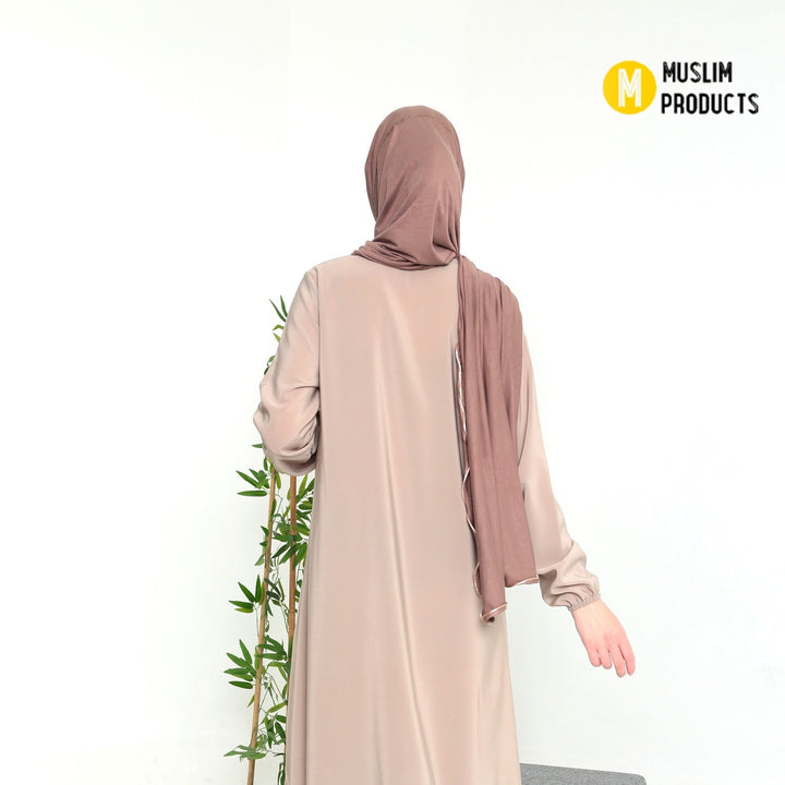 Jersey Sjaal + Lint Taupe