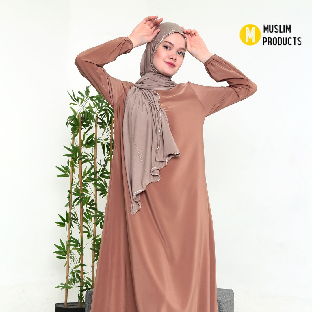 Jersey Sjaal + Lint Beige