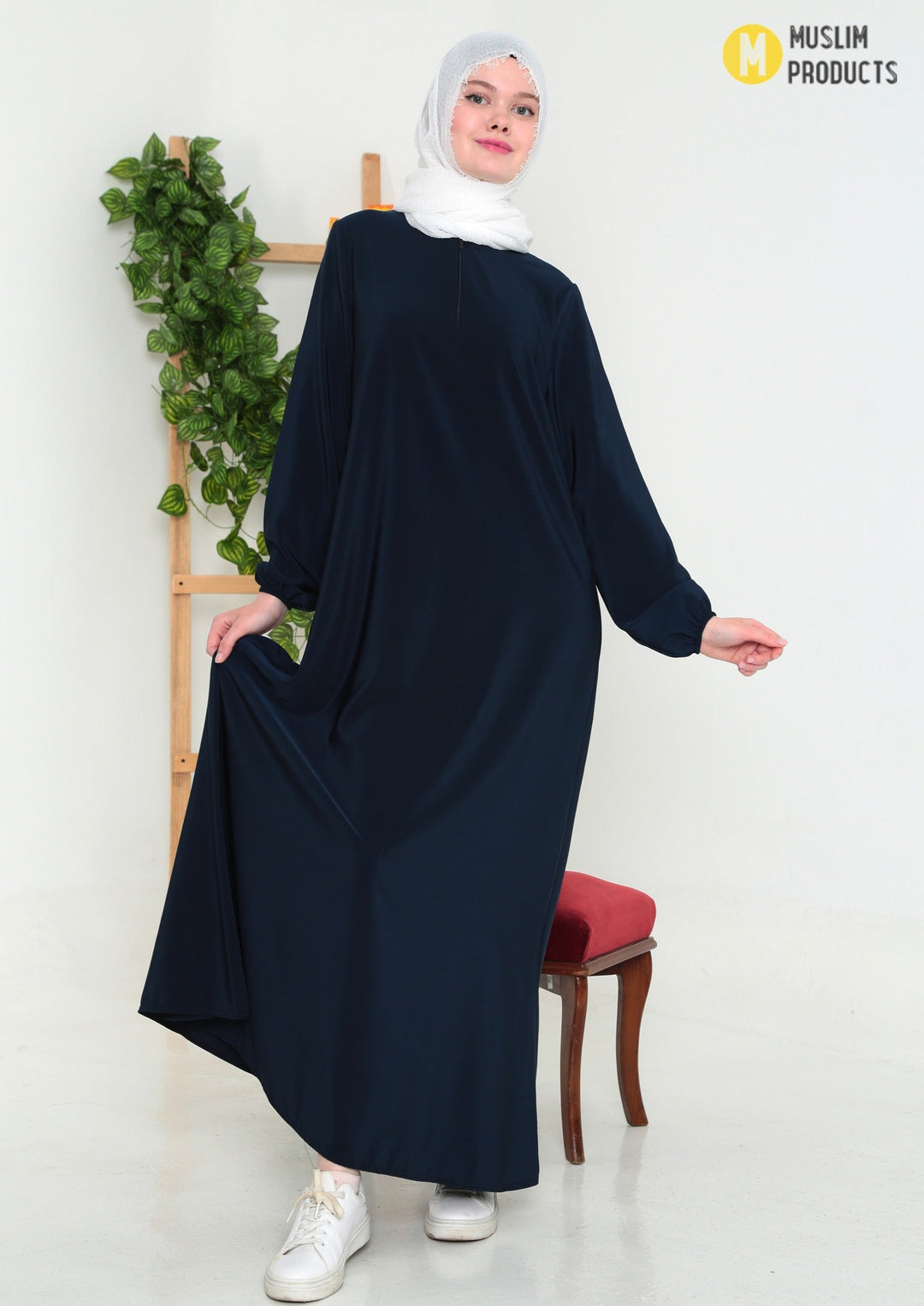 Abaya Basic Donkerblauw
