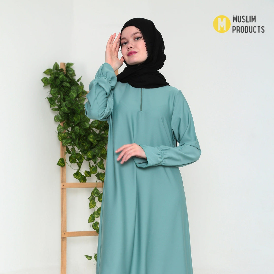 Crinkle Skin Hijab Zwart