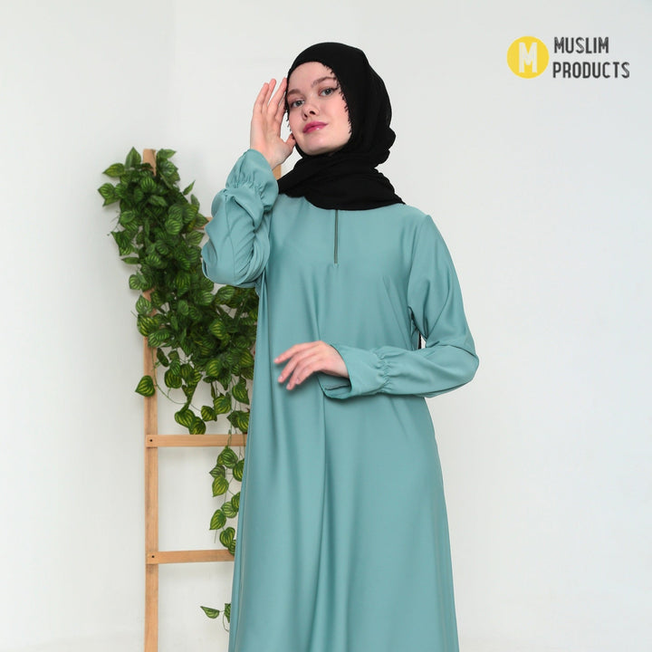 Crinkle Skin Hijab Zwart