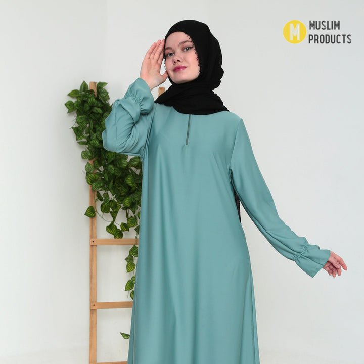 Crinkle Skin Hijab Zwart