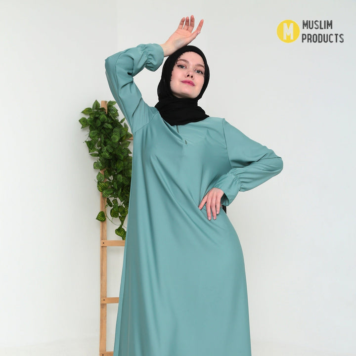 Crinkle Skin Hijab Zwart