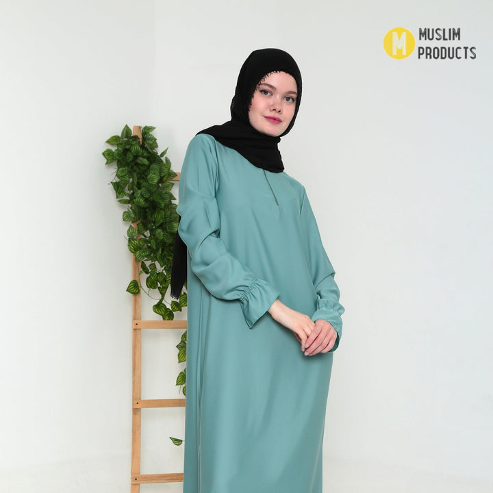 Crinkle Skin Hijab Zwart