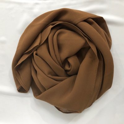 shiffon stretch sjaal bruin